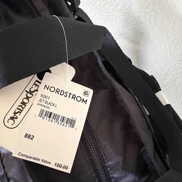 Lesportsac Zip Tote With Shoulder strap Black-NWT - Picture 4 of 4